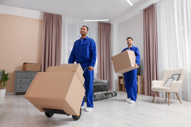 Bubble wrap being used to protect items during a professional packing service in the UAE