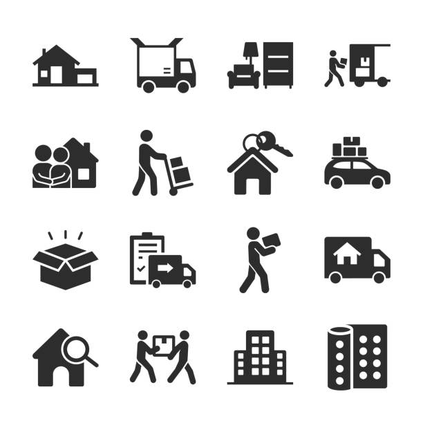 Villa moving service in the UAE with movers loading household furniture